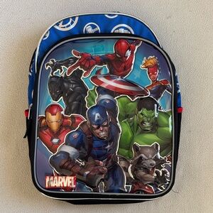 NWOT Marvel Superheroes Blue and Red Backpack
